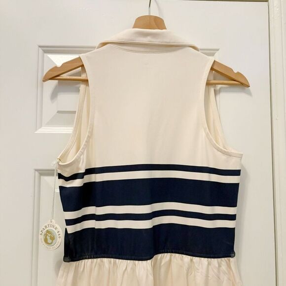 NWT Spartina Haven Midi Dress Navy Stripe Stretch Size S - Picture 8 of 10